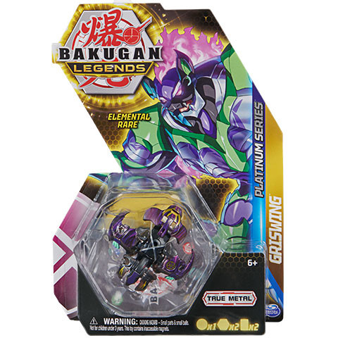 Bakugan Legends Platinum Series Griswing fém figura csomag - Spin Master 