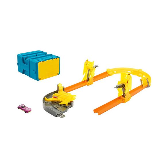 Hot Wheels : Truck Builder természeti erők villám deluxe pálya szett - Mattel 