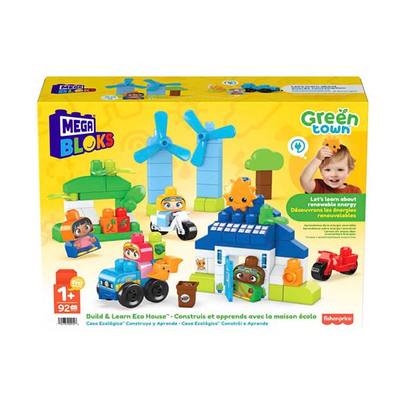 Mega Bloks : Green Town Ökoház játékszett - Mattel 