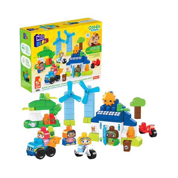 Mega Bloks : Green Town Ökoház játékszett - Mattel 