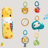 Fisher -Price : Esőerdő 3 az 1-ben játszószőnyeg zenélő lajhárral és pocakpárnával - Mattel 