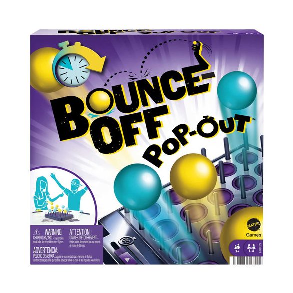 Bounce -off Pop -out ögyességi társasjáték - Mattel