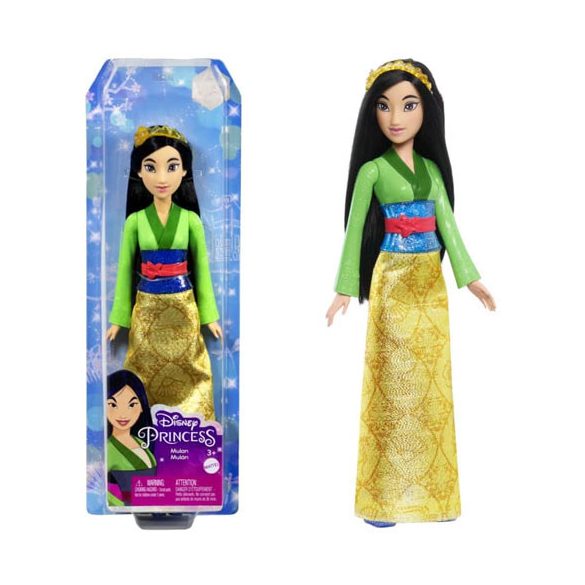 Disney Hercegnők : Csillogó Mulan hercegnő baba -Mattel