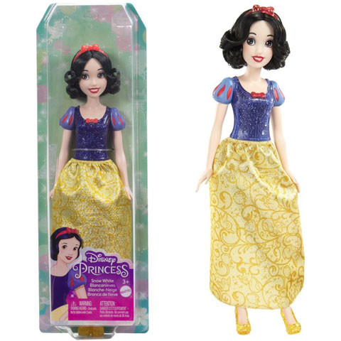 Disney Hercegnők : Csillogó Hófehérke hercegnő baba - Mattel 