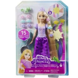   Disney Hercegnők : Aranyhaj hajvarázs hercegnő baba kiegészítökkel -Mattel 