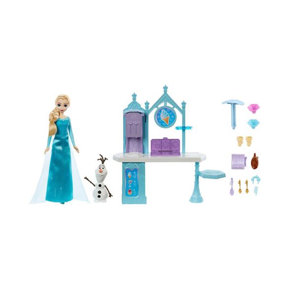 Jégvarázs : Elza és Olaf fagyizója játékszett - Mattel 