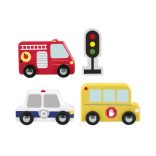 Fisher-Price: Wood fa kisautó szett - Mattel