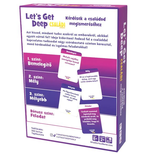 Let's Get Deep társasjáték - Családi kiadás