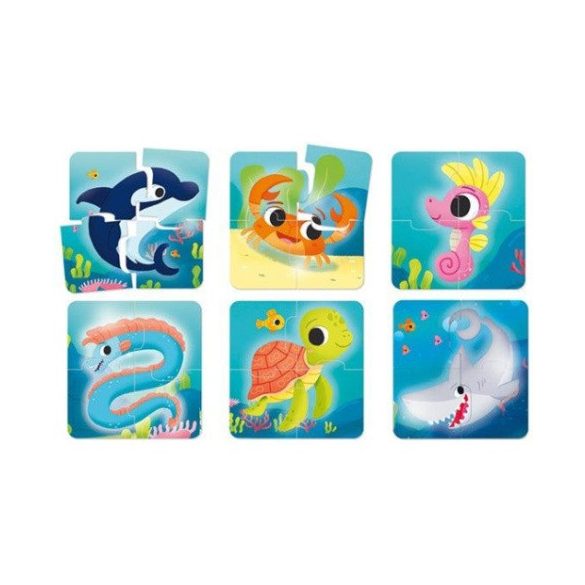 Carotina Baby : Tengeri állatok puzzle 