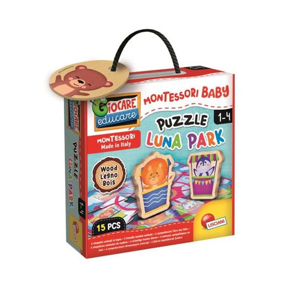 Montessori baby fa puzzle - Vidámpark 