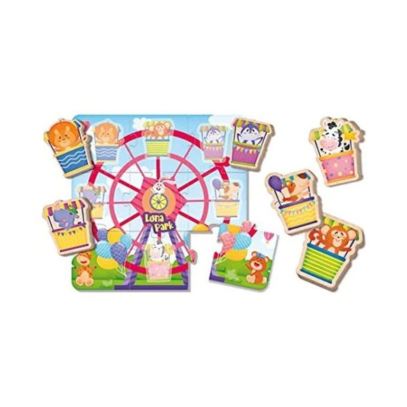 Montessori baby fa puzzle - Vidámpark 