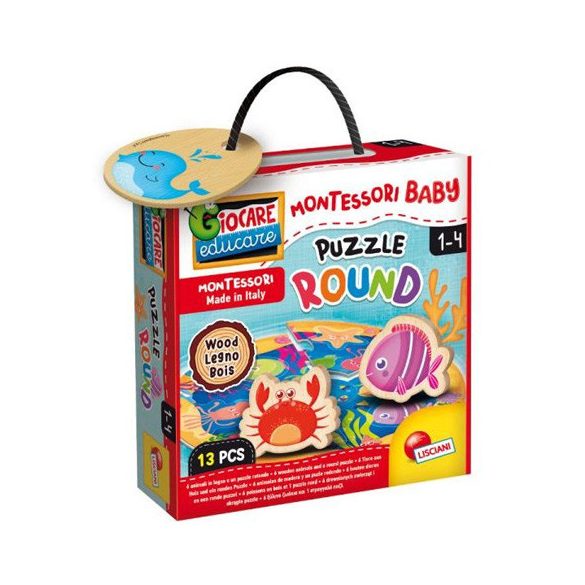 Montessori baby puzzle - Tengeri állatok