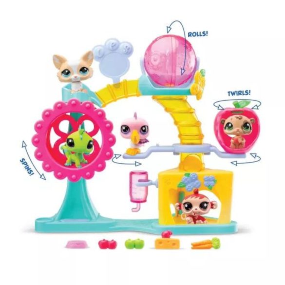 Littlest Pet Shop: Mókagyár játékszett 2 db figurával, 1. széria