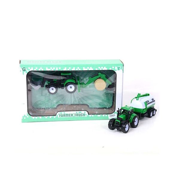 MK TOYS- Farmre traktor és munkagép, 2 db-os szett