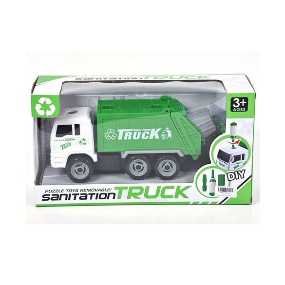 Összeszerelhető kukásautó