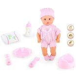 Pisilő baba hanggal és kiegészítőkkel
