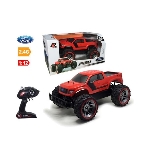 Távirányítós Ford F/150 Pickup terepjáró piros színeben 1/12 2,4GHz