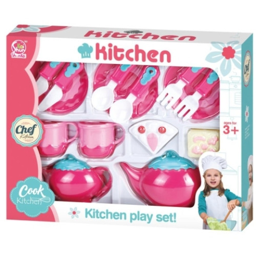 Cook Kitchen: Tea és reggelikészítő játékkonyha kiegészítő szett
