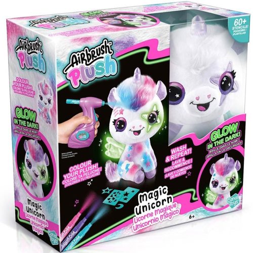 Airbrush Plush: Style 4 Ever sötétben világító, színezhető plüss unikornis