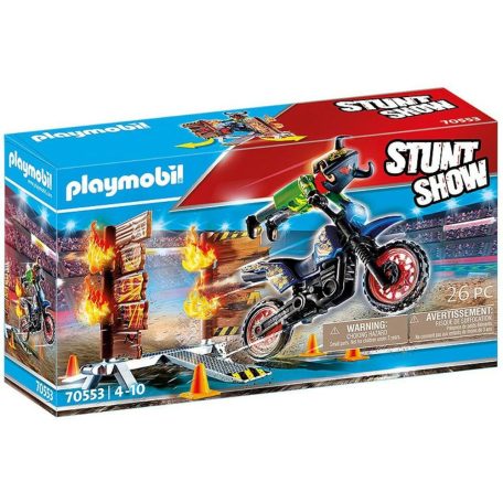 Playmobil 70553 - Crossmotor tüzes fallal