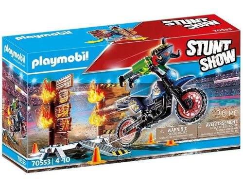 Playmobil 70553 - Crossmotor tüzes fallal