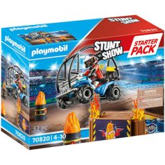   Playmobil 70820 - Stuntshow Kaszkadőr quaddal és lángoló rámpával 