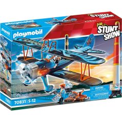   Playmobil 70831 Air Stuntshow - "Főnix" kétfedelű repülő hanggal