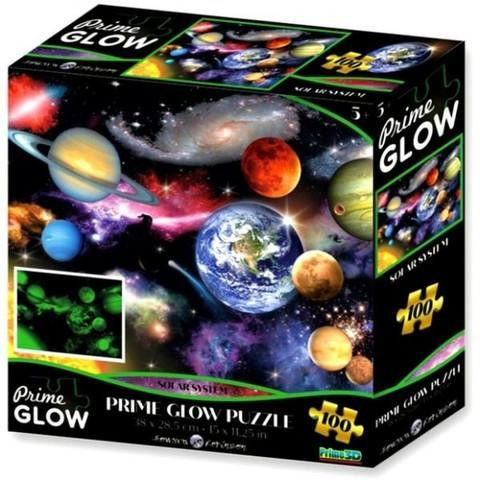 Naprendszer neon puzzle, 100 darabos