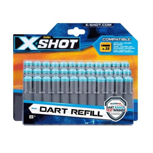 X-Shot 36 db szivacs töltény szürke