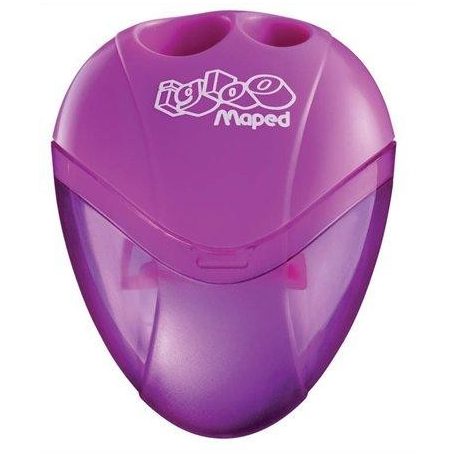 Hegyező, kétlyukú, tartályos, MAPED "I-Gloo", vegyes színek