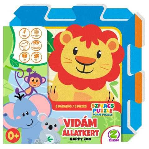 Happy Zoo – Vidám Állatkert szivacs puzzle