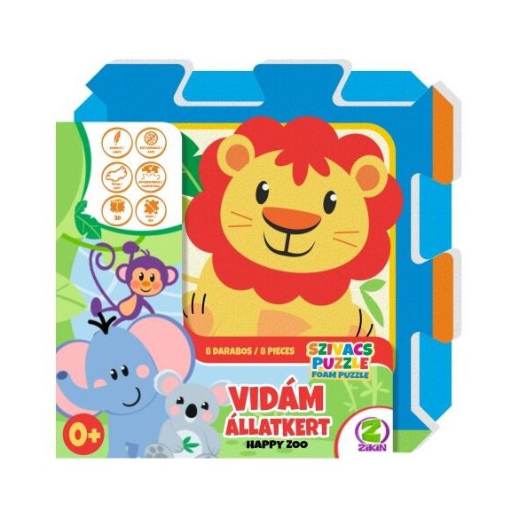 Happy Zoo – Vidám Állatkert szivacs puzzle