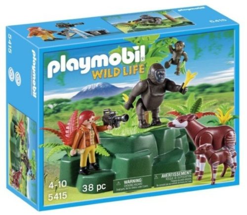 Playmobil 5415 - Zoológus gorillákkal és okapikkal