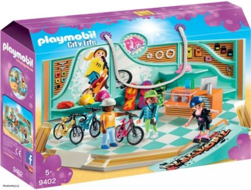 Playmobil 9402 - Kerékpáros és gördeszkás üzlet